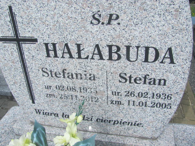 Stefan Hałabuda 1936 Lubaczów - Grobonet - Wyszukiwarka osób pochowanych