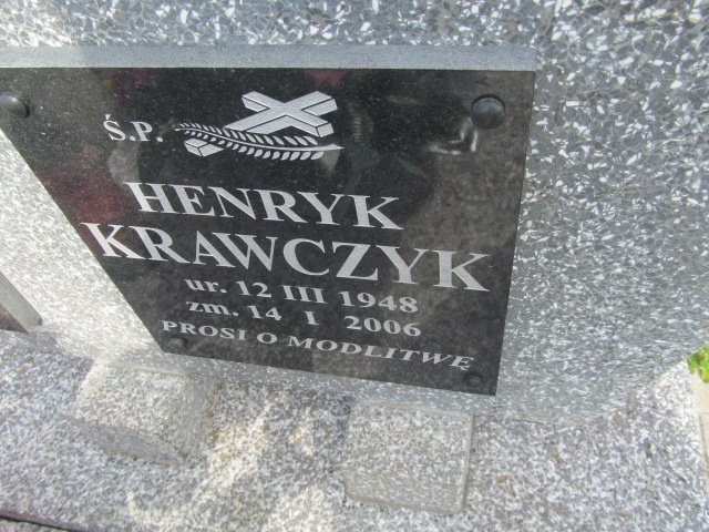 Henryk Krawczyk 1948 Lubaczów - Grobonet - Wyszukiwarka osób pochowanych