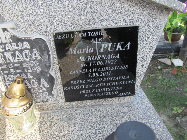 Maria PUKA 1922 Lubaczów - Grobonet - Wyszukiwarka osób pochowanych