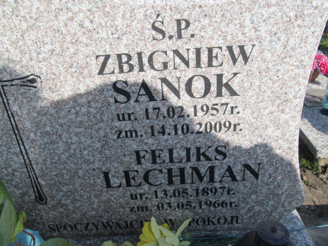 Zbigniew SANOK 1957 Lubaczów - Grobonet - Wyszukiwarka osób pochowanych