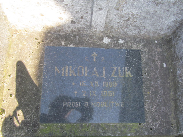 Mikołaj Żuk 1908 Lubaczów - Grobonet - Wyszukiwarka osób pochowanych
