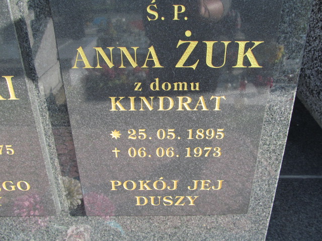 Anna Żuk 1895 Lubaczów - Grobonet - Wyszukiwarka osób pochowanych