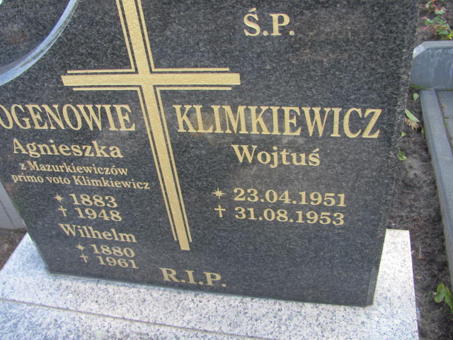 Wojciech Klimkiewicz 1951 Lubaczów - Grobonet - Wyszukiwarka osób pochowanych