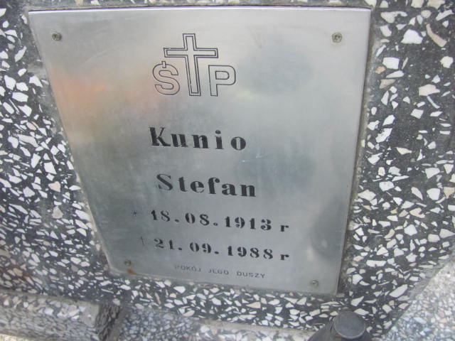 Stefan Kunio 1913 Lubaczów - Grobonet - Wyszukiwarka osób pochowanych