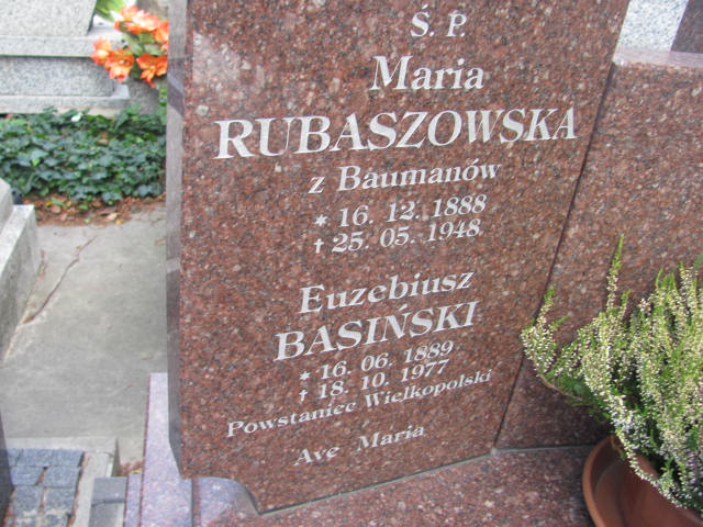 Maria Rubaszowska 1888 Lubaczów - Grobonet - Wyszukiwarka osób pochowanych