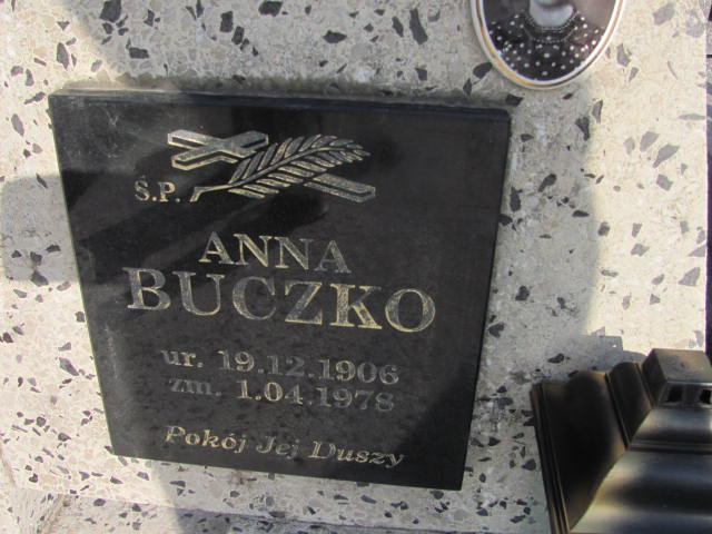 Anna Buczko 1906 Lubaczów - Grobonet - Wyszukiwarka osób pochowanych