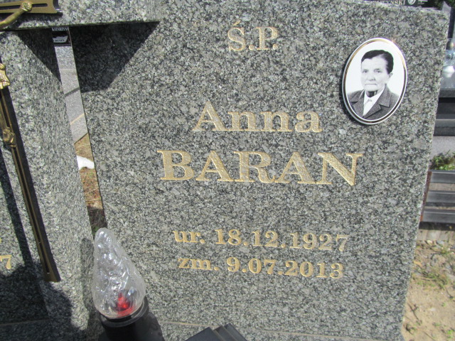 Anna BARAN  1927 Lubaczów - Grobonet - Wyszukiwarka osób pochowanych