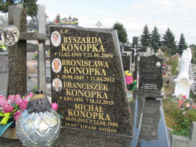 Franciszek KONOPKA  1941 Lubaczów - Grobonet - Wyszukiwarka osób pochowanych