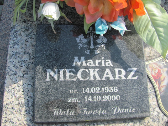 Maria NIECKARZ 1936 Lubaczów - Grobonet - Wyszukiwarka osób pochowanych