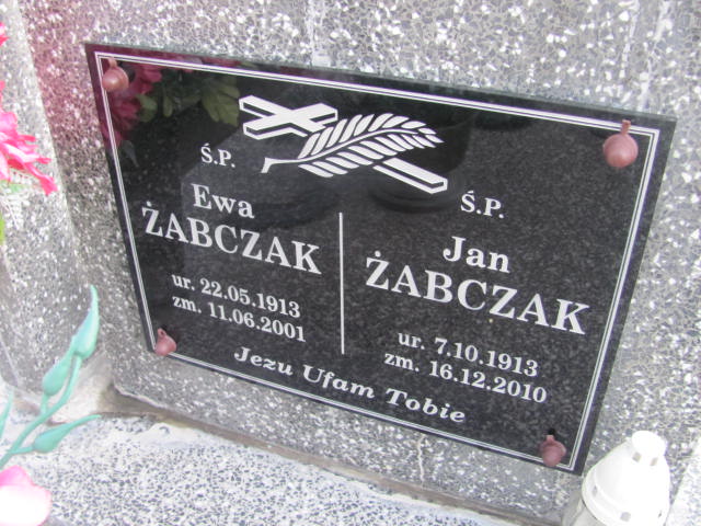 Jan Żabczak 1913 Lubaczów - Grobonet - Wyszukiwarka osób pochowanych