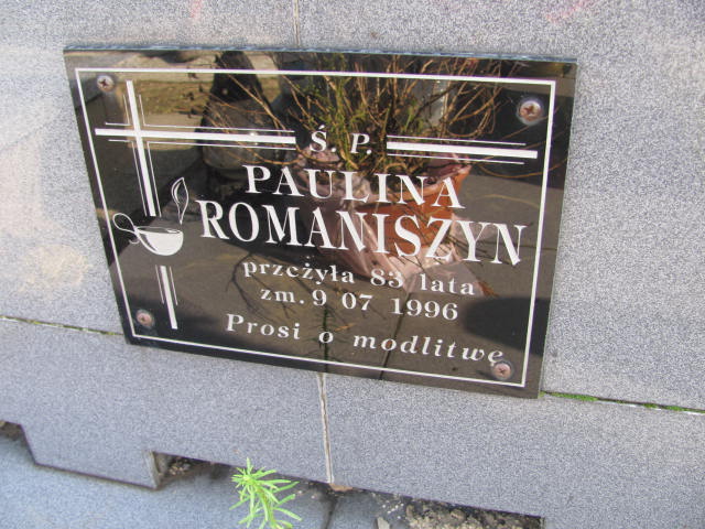 Paulina Romaniszyn 1913 Lubaczów - Grobonet - Wyszukiwarka osób pochowanych