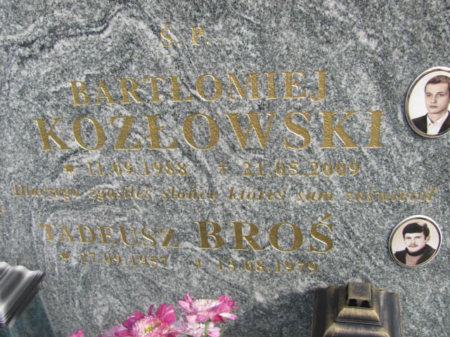 Tadeusz Broś 1957 Lubaczów - Grobonet - Wyszukiwarka osób pochowanych