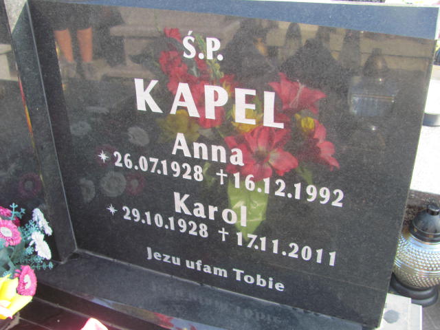 Anna Kapel 1928 Lubaczów - Grobonet - Wyszukiwarka osób pochowanych