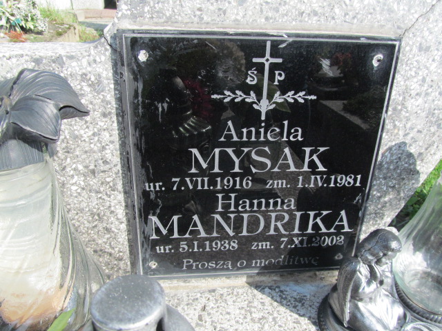 Aniela Mysak 1916 Lubaczów - Grobonet - Wyszukiwarka osób pochowanych