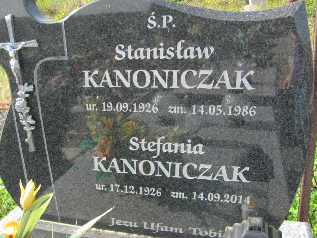 Stanisław Kanoniczak 1926 Lubaczów komunalny - Grobonet - Wyszukiwarka osób pochowanych