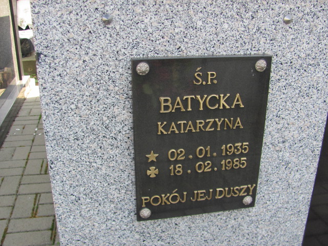 Katarzyna Batycka 1935 Lubaczów komunalny - Grobonet - Wyszukiwarka osób pochowanych